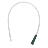 Medical suction catheter with green connector, flexible sterile tubing for respiratory care