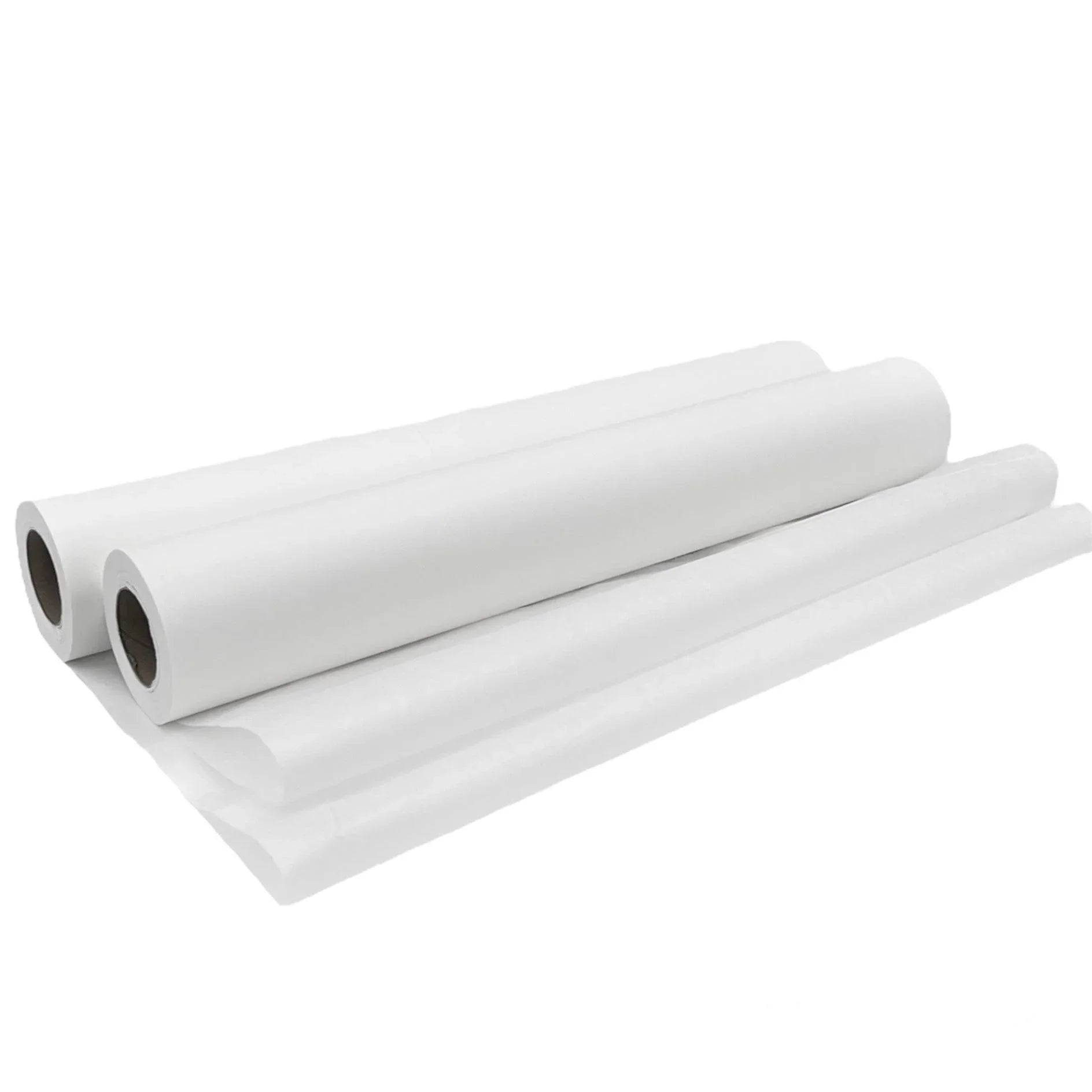 White disposable examination table paper rolls for medical and home care use