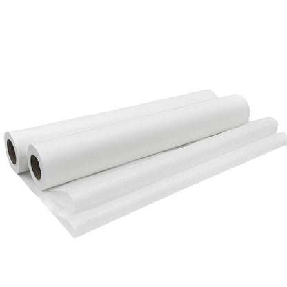 White disposable medical exam paper rolls for clinic and healthcare use