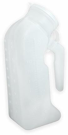 Male Urinal with Cover 1000mL White