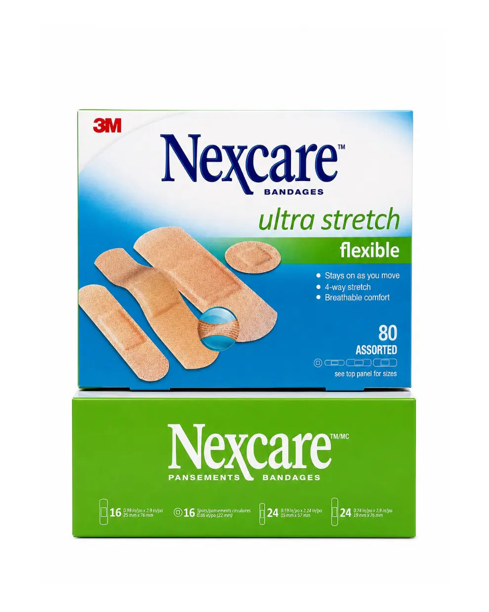 3M Nexcare Ultra Stretch Flexible Bandages Assorted Sizes | CS203-CA