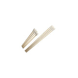 Sterile wooden cotton-tipped applicators for medical and home care use on white background