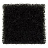 Black square foam filter, dense texture, medical supply accessory for respiratory care