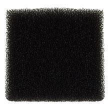Black square foam filter for medical or respiratory equipment