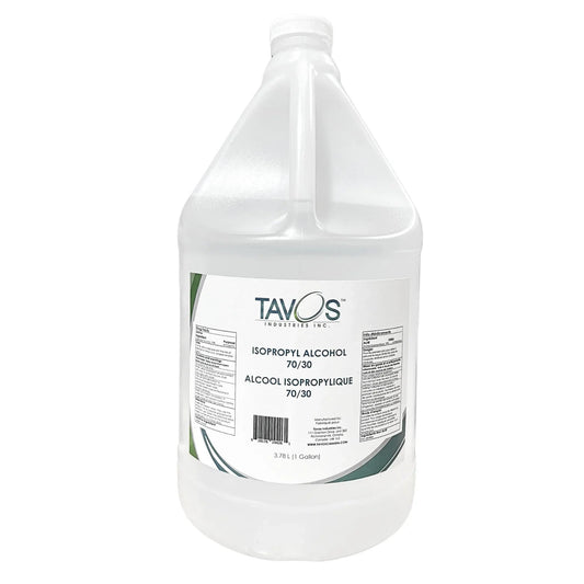 Tavos 70/30 isopropyl alcohol 1 gallon bottle for cleaning, disinfecting, or medical use