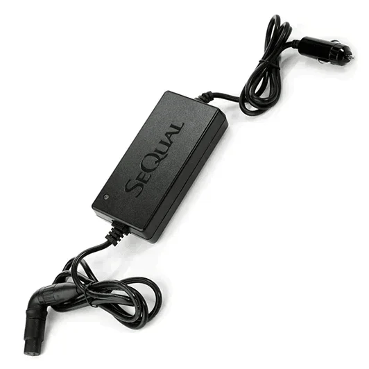 SeQual portable oxygen concentrator DC power supply with car adapter plug
