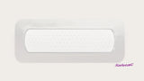 Rectangular white medical adhesive bandage with Safetac technology on a plain background.