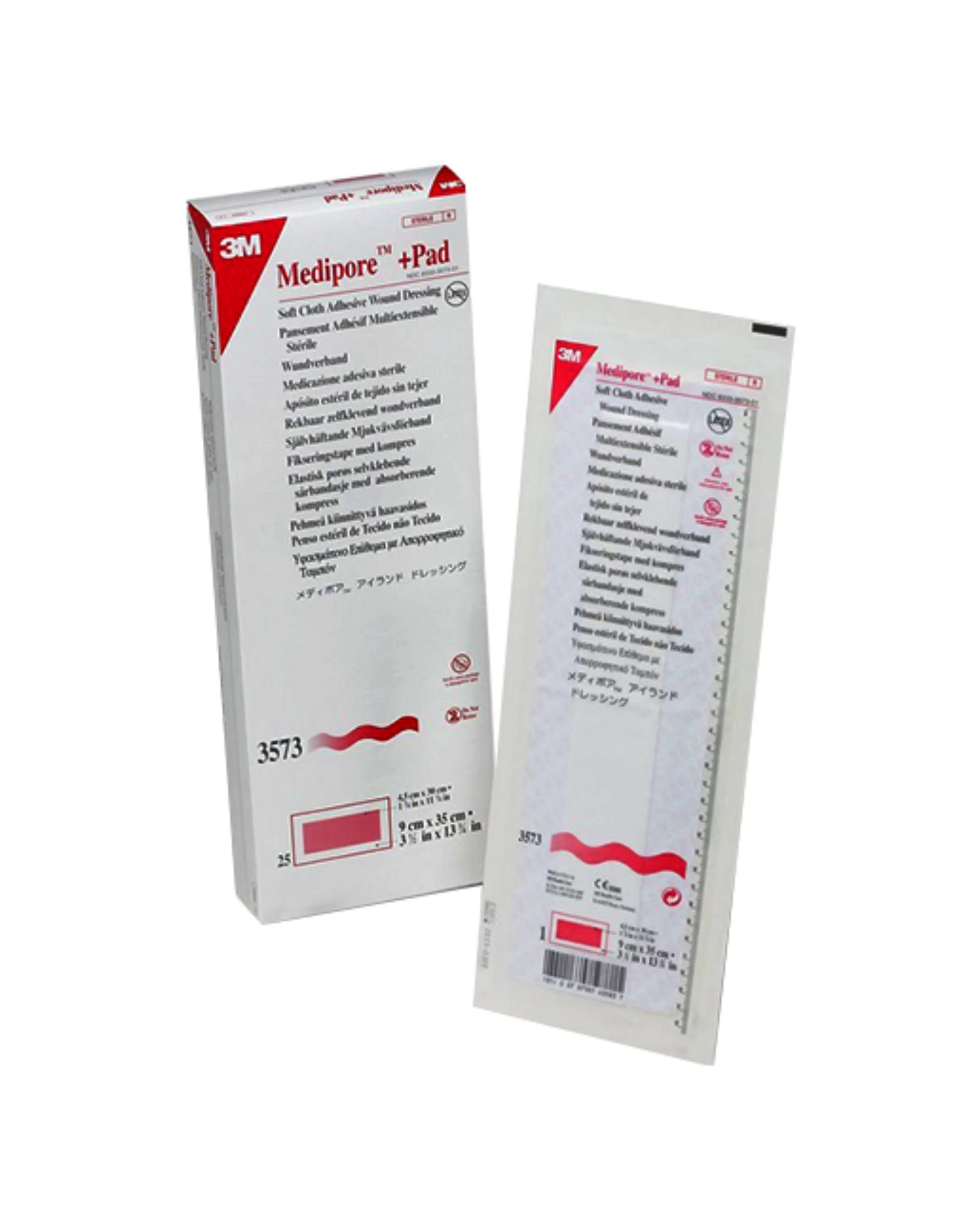3M Medipore Plus Pad soft cloth adhesive wound dressing sterile 9cm x 15cm 25 pack