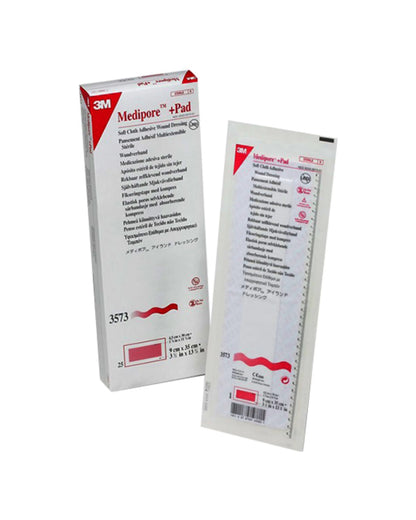 3M Medipore Plus Pad soft cloth adhesive wound dressing sterile 9cm x 15cm 25 pack