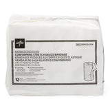 Medline conforming stretch gauze bandage pack, 12 non-sterile rolls for wound care