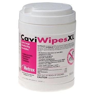 CaviWipes XL container with extra large disinfecting towelettes, surface cleaning supplies