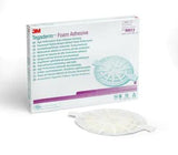 3M Tegaderm foam adhesive dressing with product box and round foam bandage for wound care