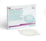 3M Tegaderm foam adhesive medical dressing box with one round adhesive pad in front