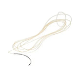 Sterile surgical suture with curved needle on white background, medical supplies