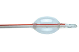 Close-up of a medical balloon catheter tube for healthcare procedures