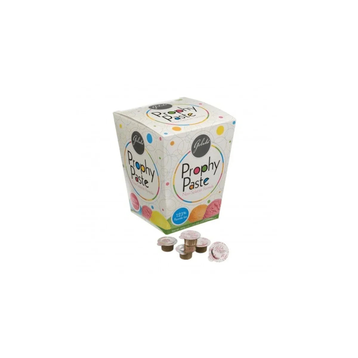 Galetti Prophy Paste dental polishing paste box with single-use cups for oral care