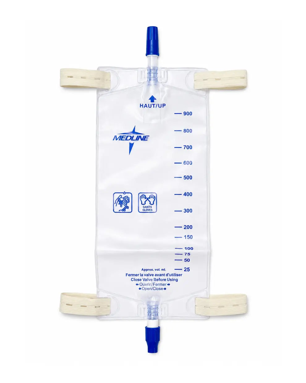 Urinary Leg Bag With Straps Twist Drainage Valve 900mL | DYND12578/211-UR309N
