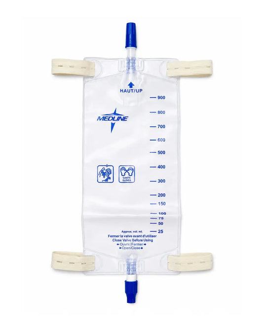 Urinary Leg Bag With Straps Twist Drainage Valve 900mL | DYND12578/211-UR309N
