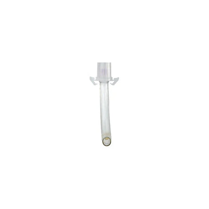 Clear medical tracheostomy tube with plastic flange for respiratory care