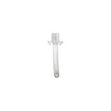Medical tracheostomy tube with clear plastic curved design for respiratory care