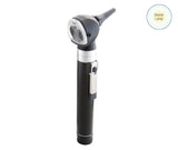 Handheld medical otoscope with xenon lamp for ear examination on white background