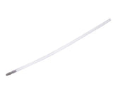 Clear plastic suction catheter for medical respiratory care, isolated on white background