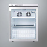 Haier WHITE COUNTERTOP REFRIGERATOR 2.4 CU. FT. W/GLASS DOOR