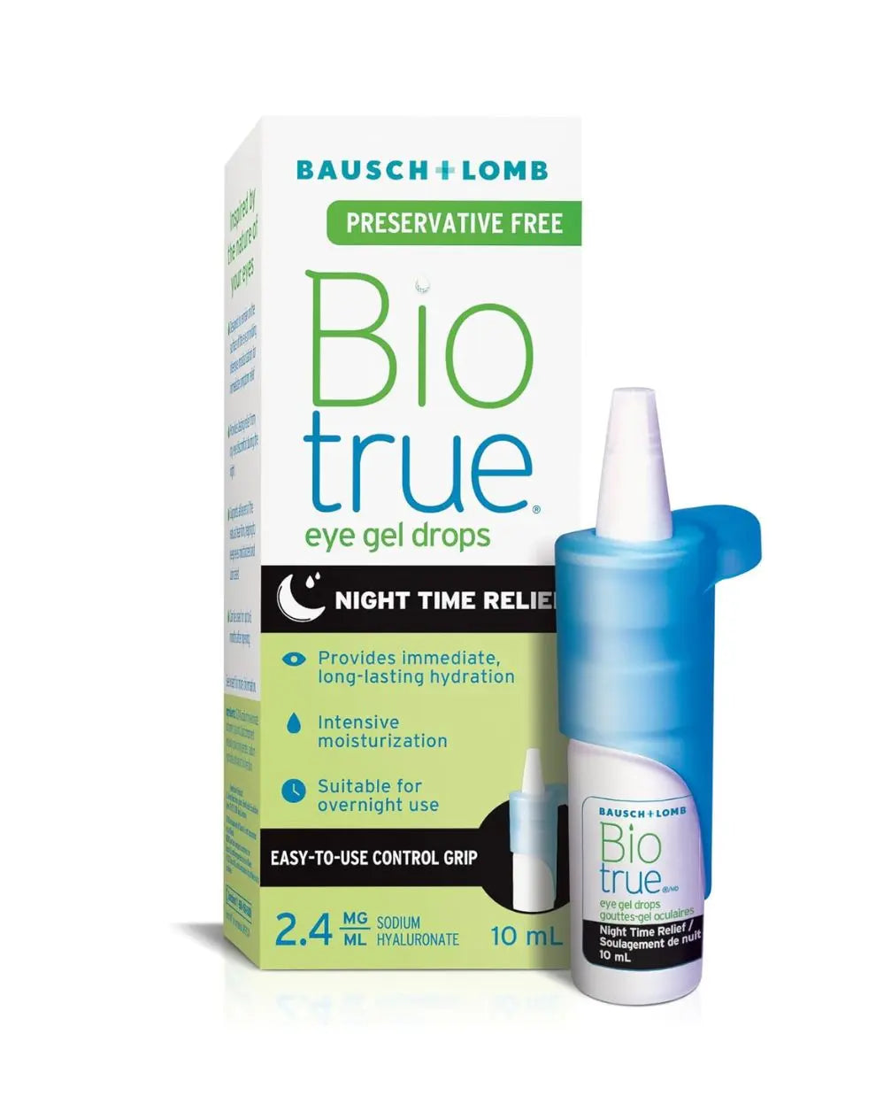 Biotrue Night Time Relief Preservative Free Eye Gel Drops 10mL | 099912CA-3CT