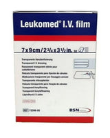 Leukomed IV film dressing box, 7x9cm, sterile transparent catheter dressing, 50 count