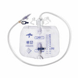Medical drainage bag with graduated markings and tubing for home care or hospital use
