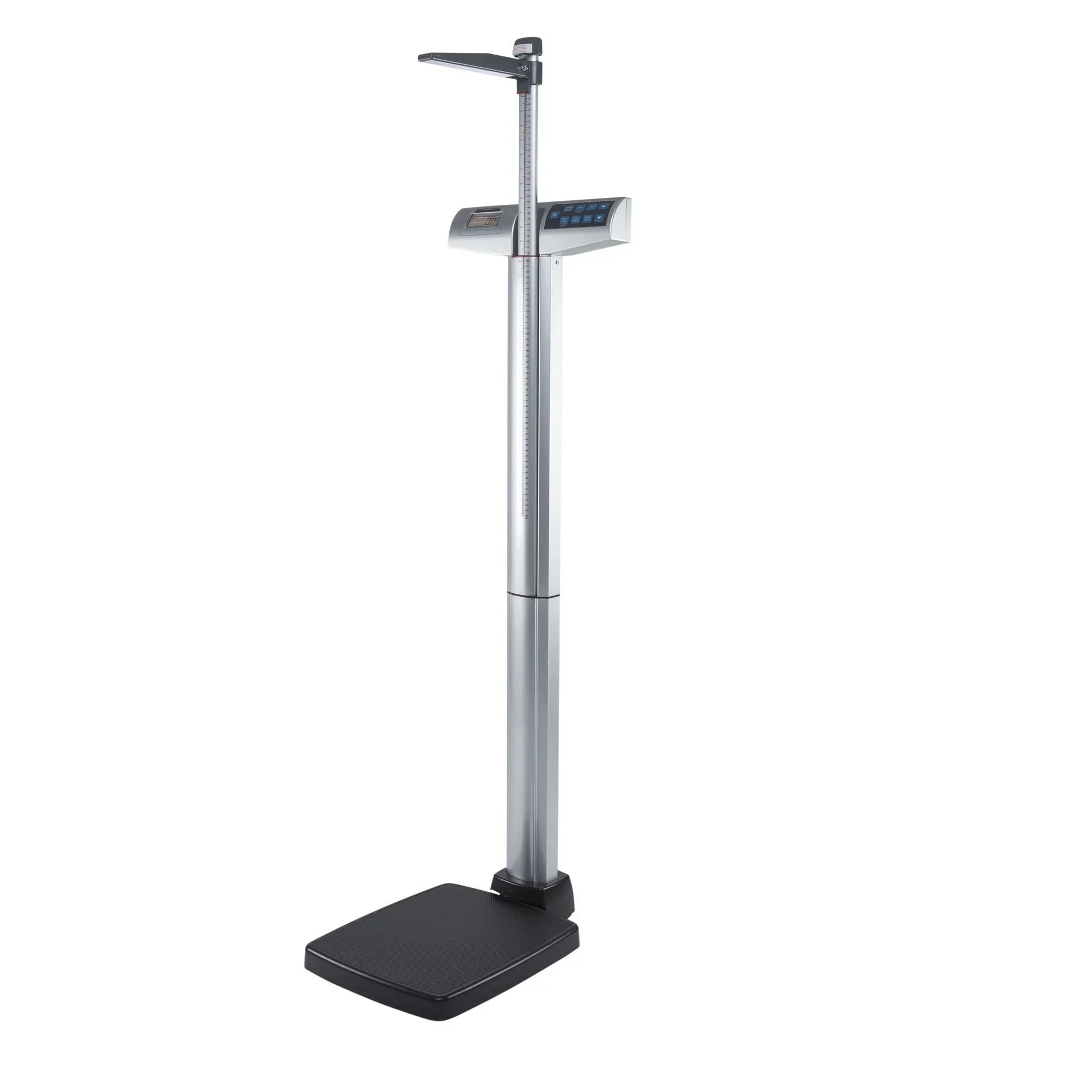 Digital medical scale with height rod for home care and healthcare settings