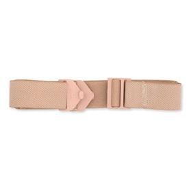 Beige adjustable ostomy support belt with plastic buckle for medical use