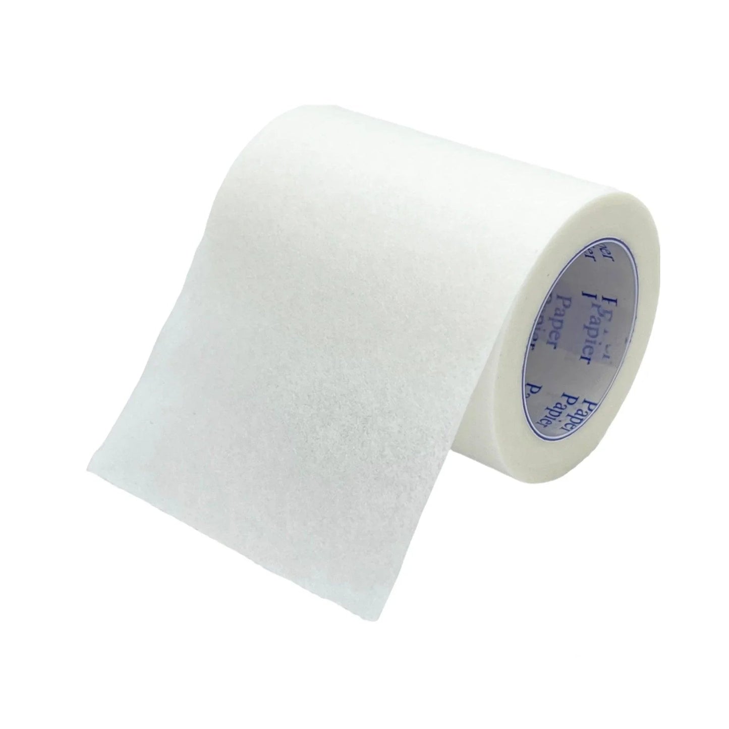 White micropore paper surgical tape roll, 2 inch by 10 yards, on white background