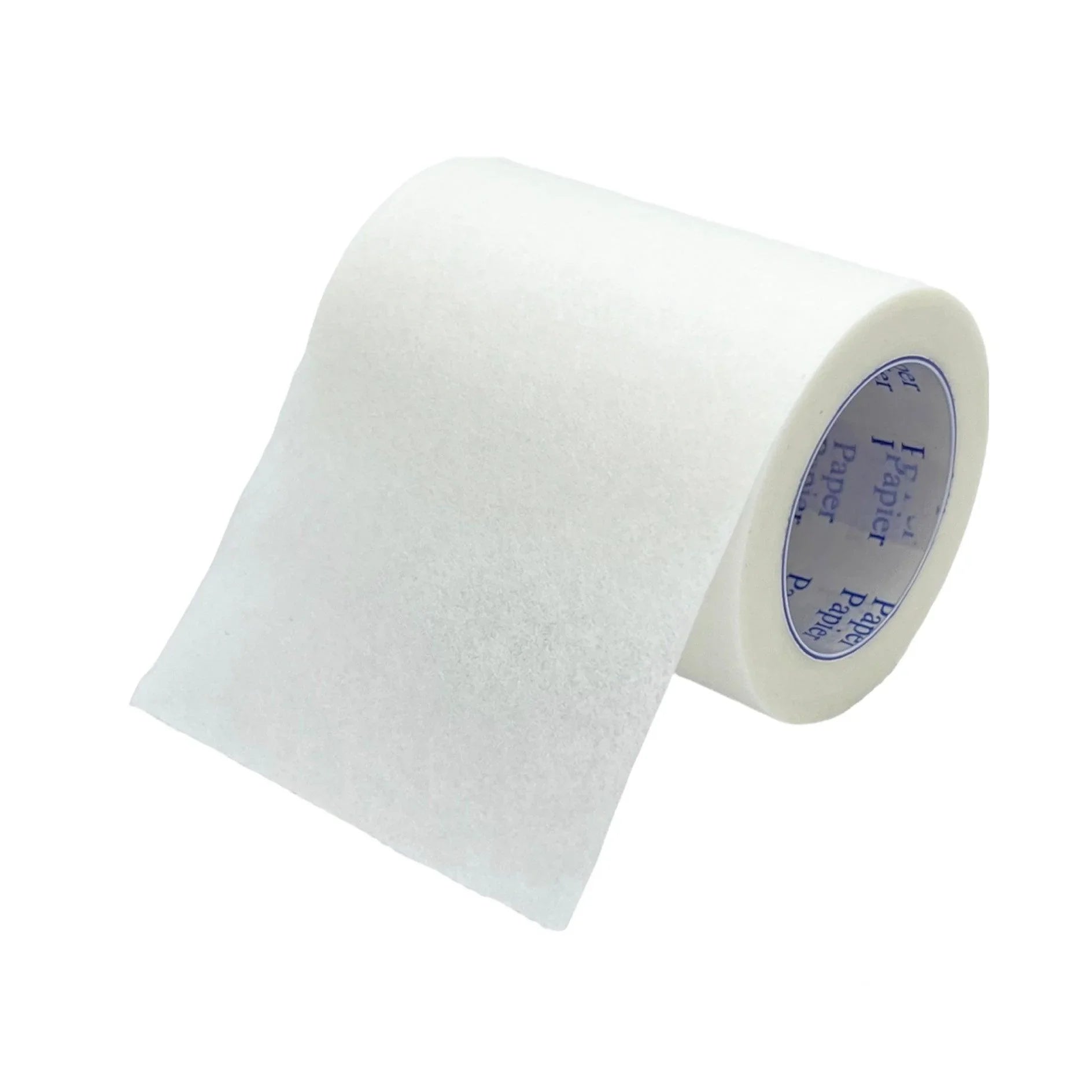 White micropore paper surgical tape roll, 2 inch by 10 yards, on white background