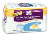 AMG protective underwear disposable pull-ons for adults, 20 pack, moderate to heavy absorbency
