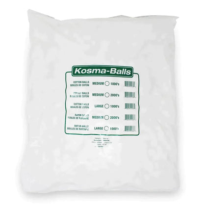 Bulk package of Kosma cotton balls, medical supplies, sterile personal care product