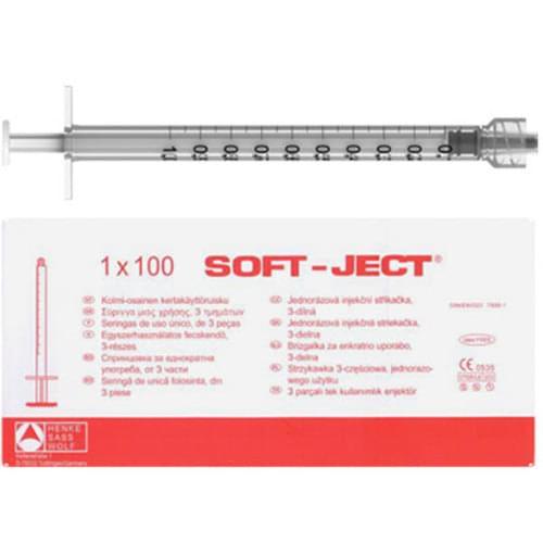 SOFT-JECT sterile disposable syringe 3ml with box, medical supply product