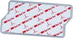 3M Red Dot ECG monitoring electrodes on adhesive sheet for medical use
