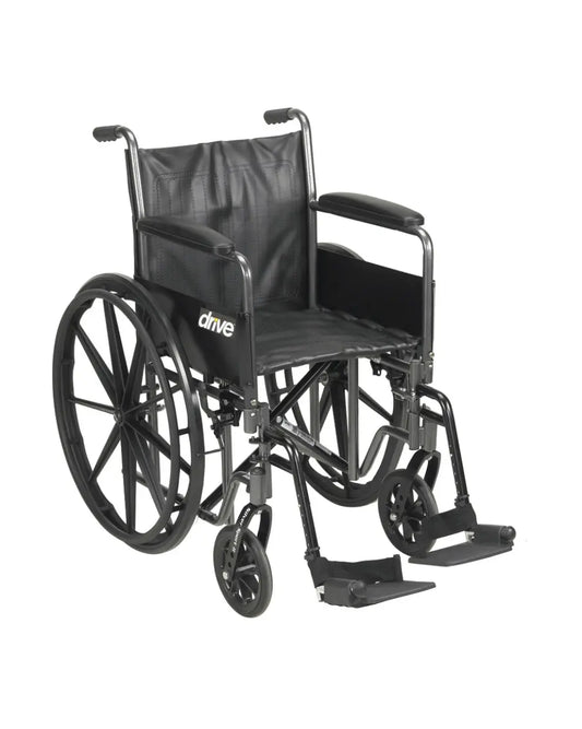 Silver Sport 2 Wheelchair 20" Swing Away Footrest & Detachable Full Arm
