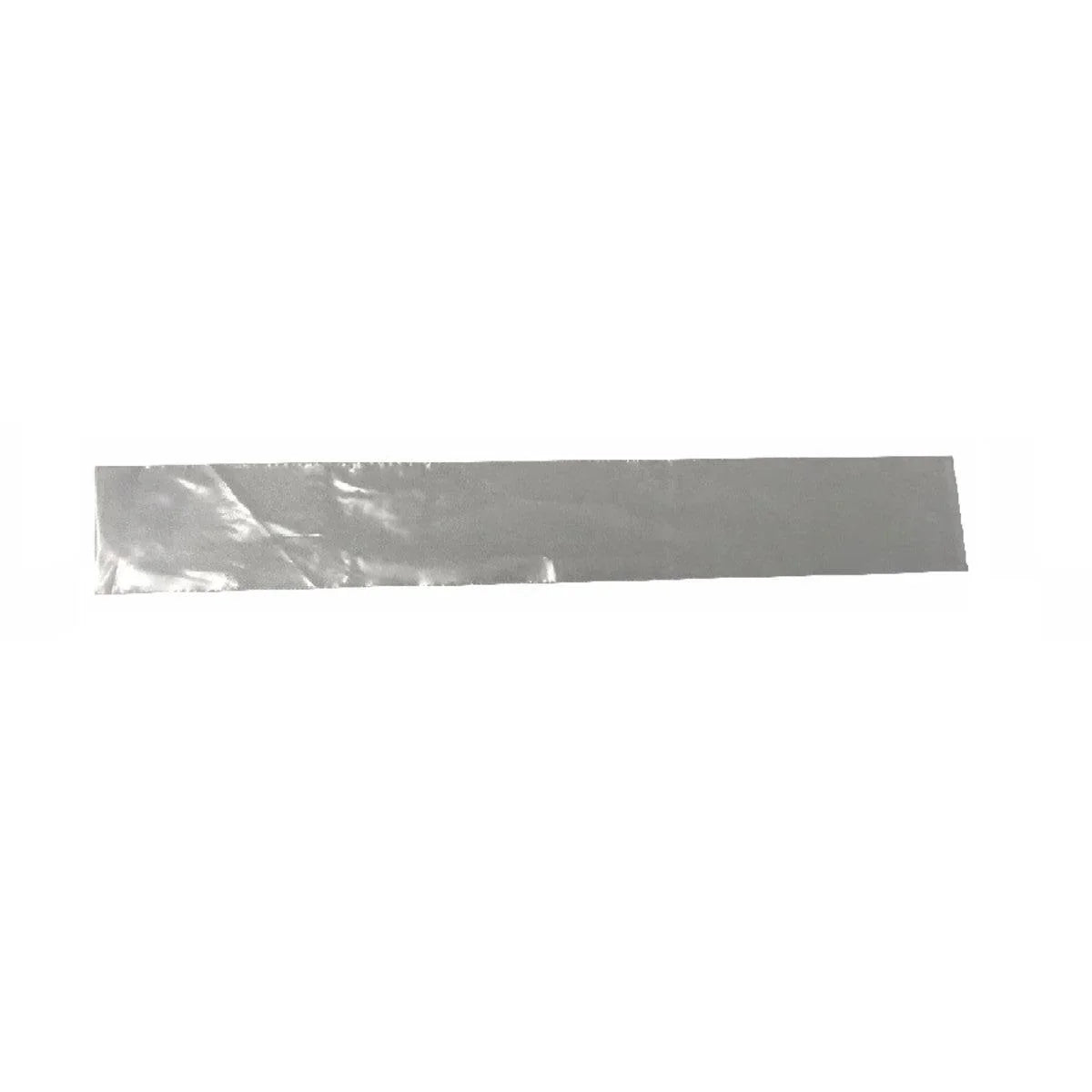 Clear plastic digital dental x-ray sensor sleeve on white background
