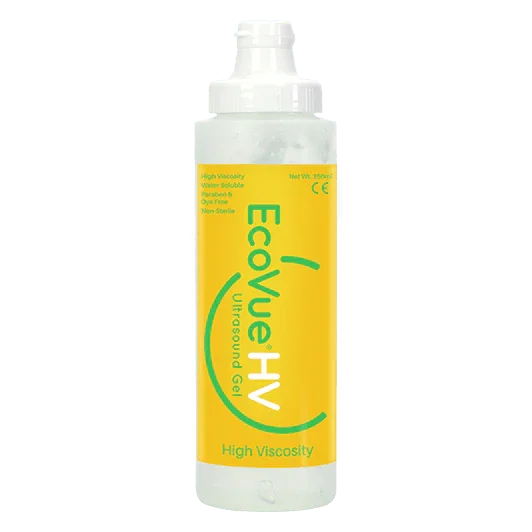 EcoVue HV high viscosity ultrasound gel bottle, medical supply product