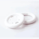 White foam donut wound dressing pads for medical or home care supplies