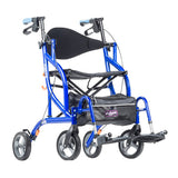 Airgo Fusion F23 Side-Folding Rollator & Transport Chair Pacific Blue | 700-932PB