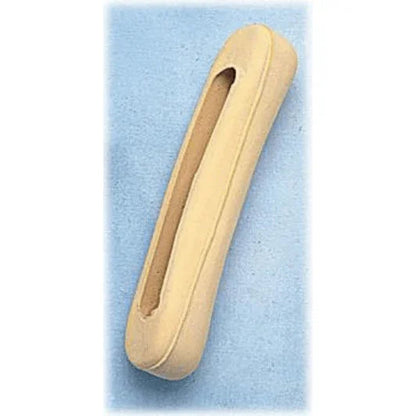 Foam arm support splint for medical home care on a blue surface