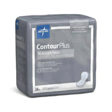 Medline ContourPlus bladder pads package for adult incontinence, 28 count, super absorbent