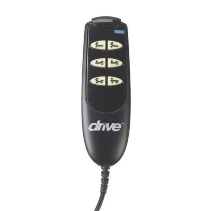 Electric hospital bed wired remote control with position adjustment buttons