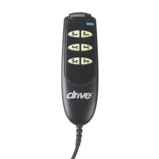 Electric hospital bed wired remote control with position adjustment buttons