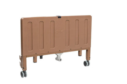 Electric low height medical bed frame with wheels for home care or long-term care