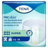 TENA ProSkin Super fully breathable adult briefs package for incontinence care