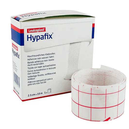 Leukoplast Hypafix adhesive fabric medical tape 2.5cm x 10m with box, wound care supply